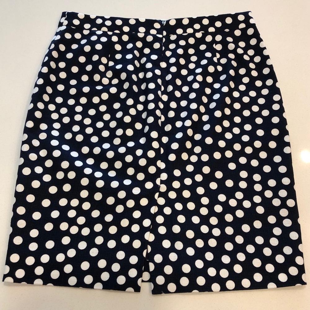 J. Crew Polka Dot Pencil Skirt - Picture 3 of 4